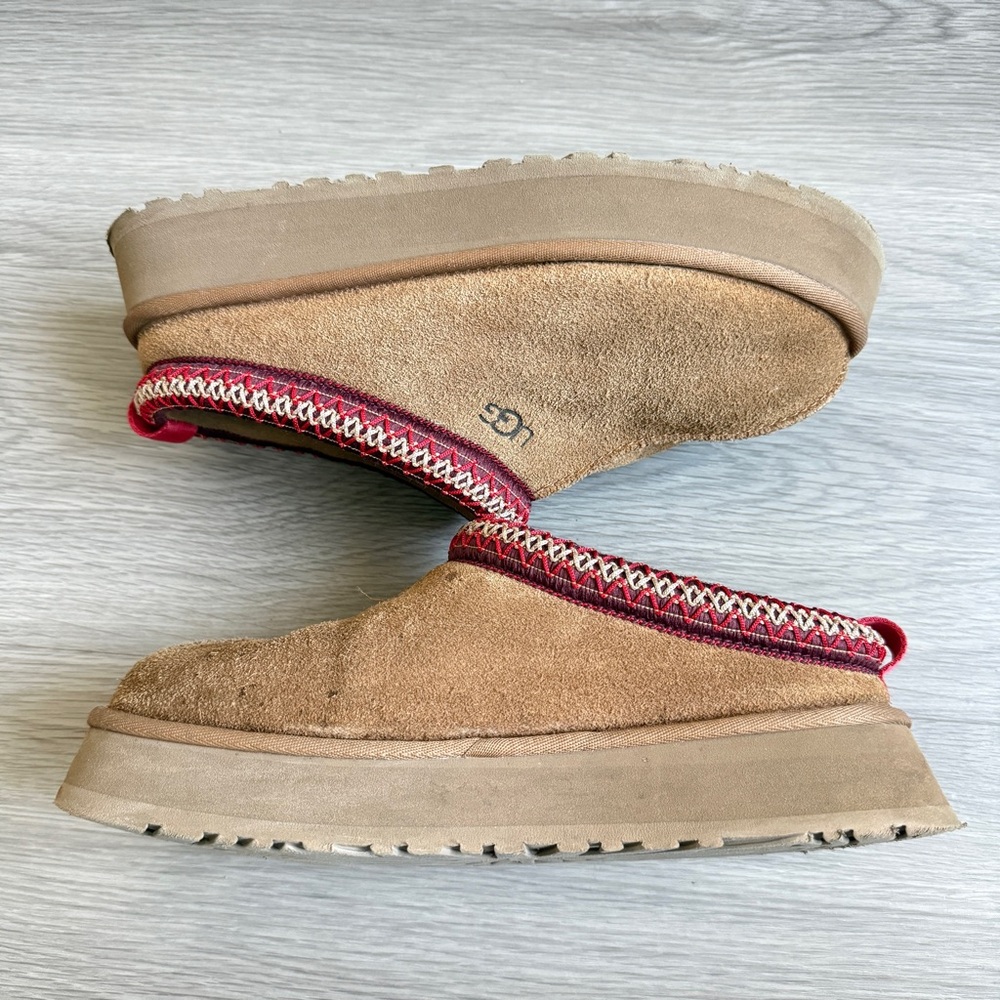 UGG Tasman Slipper Chestnut Suede Women’s Size 10 - Picture 4 of 7